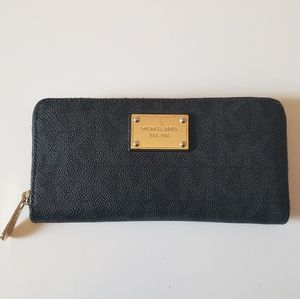MICHAEL KORS Logo Black Wallet